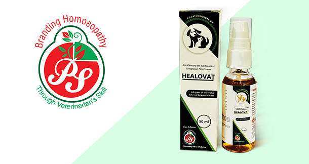 Healovat: Advanced Homeopathic Oral Spray for Injury and Trauma Relief in Pets
